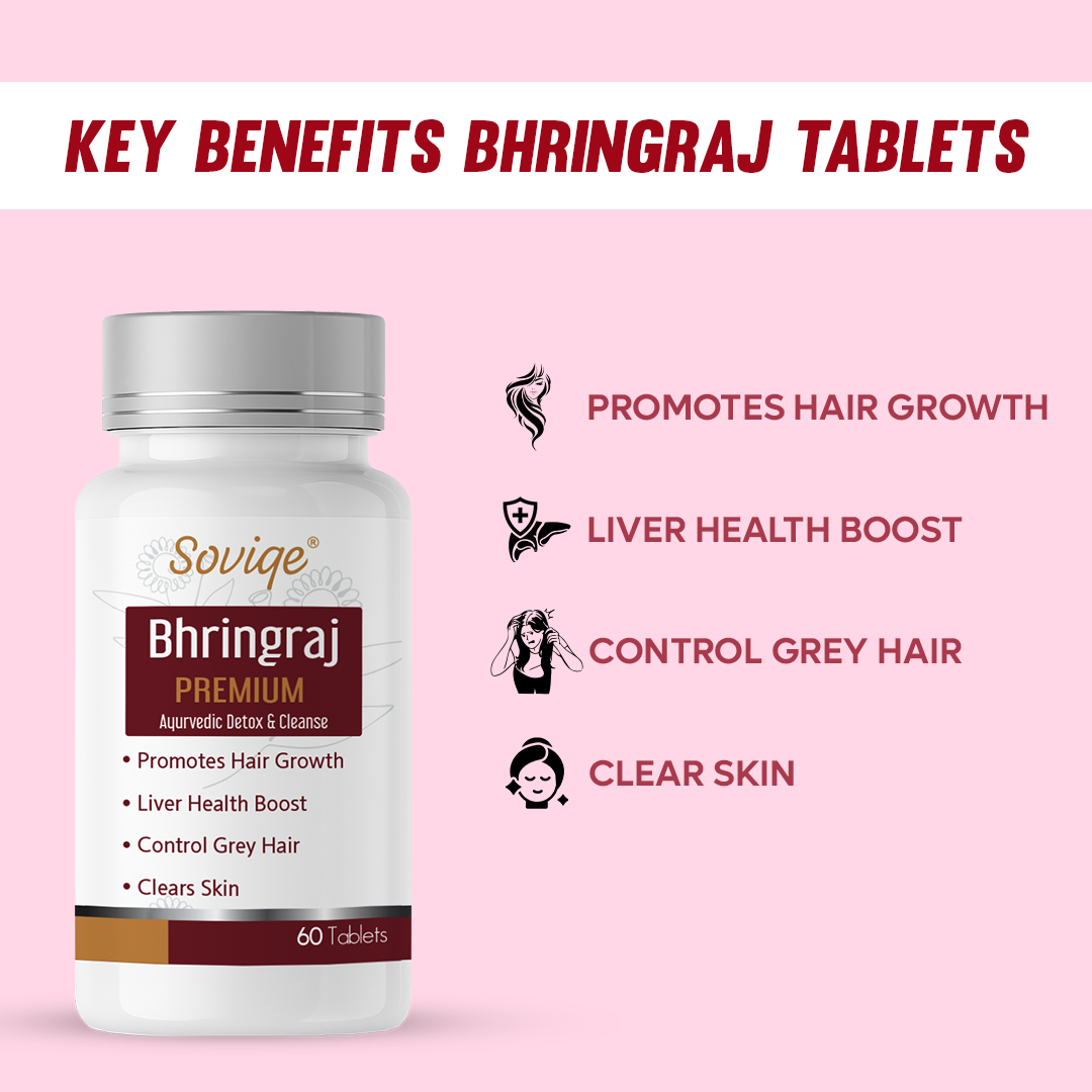 Soviqe Organic Bhringraj - 60 Tablets