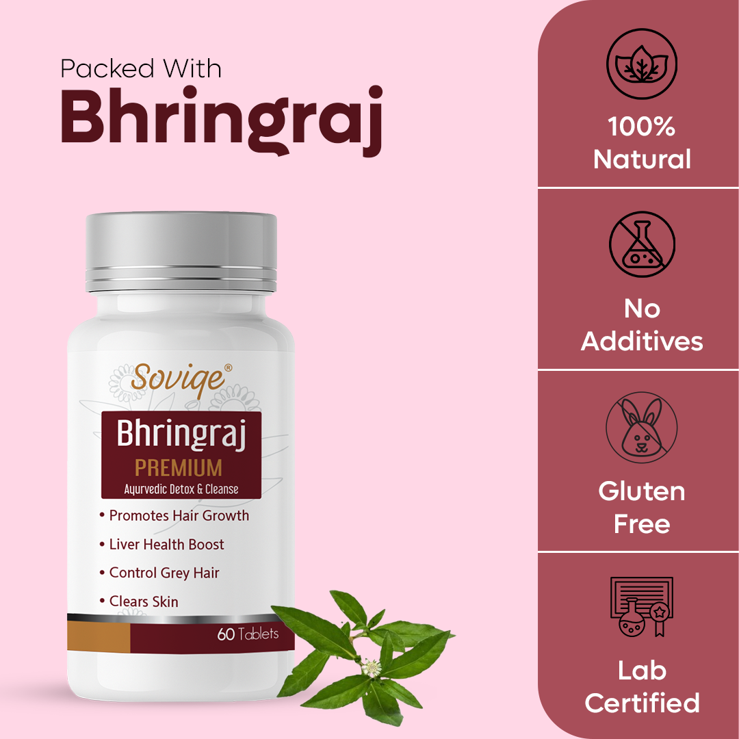 Bhringraj Tablets 500mg (60 Veg Capsules)