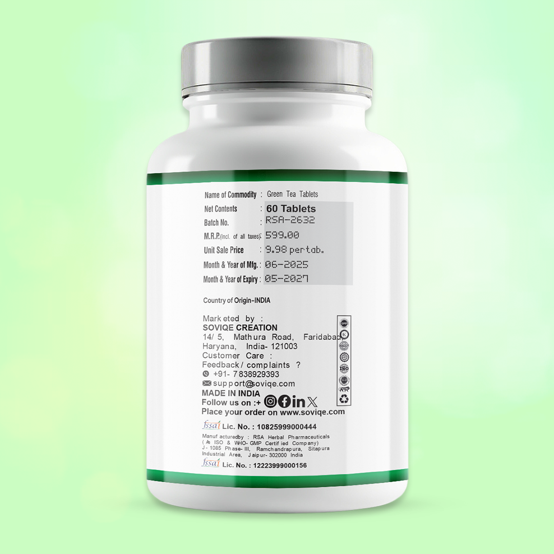 Soviqe Green Tea 60 Tablets