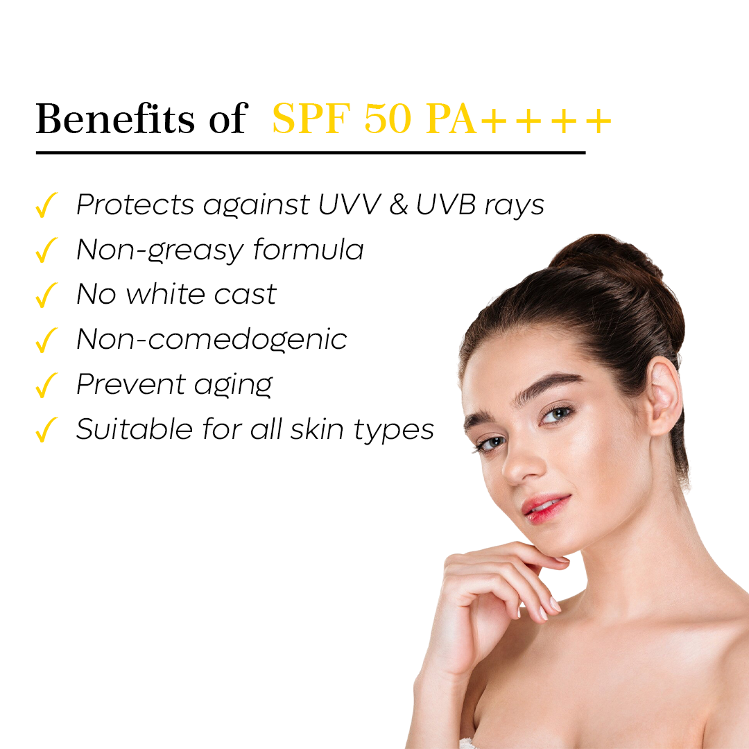 Rice Water Face Wash + Vitamin C+E Sunsceen SPF 50 Combo 160g