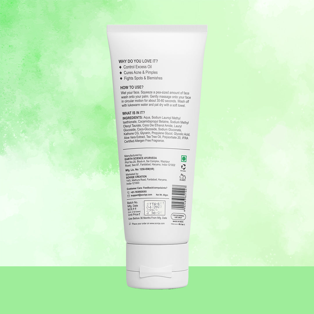 Tea Tree Face Wash 60g