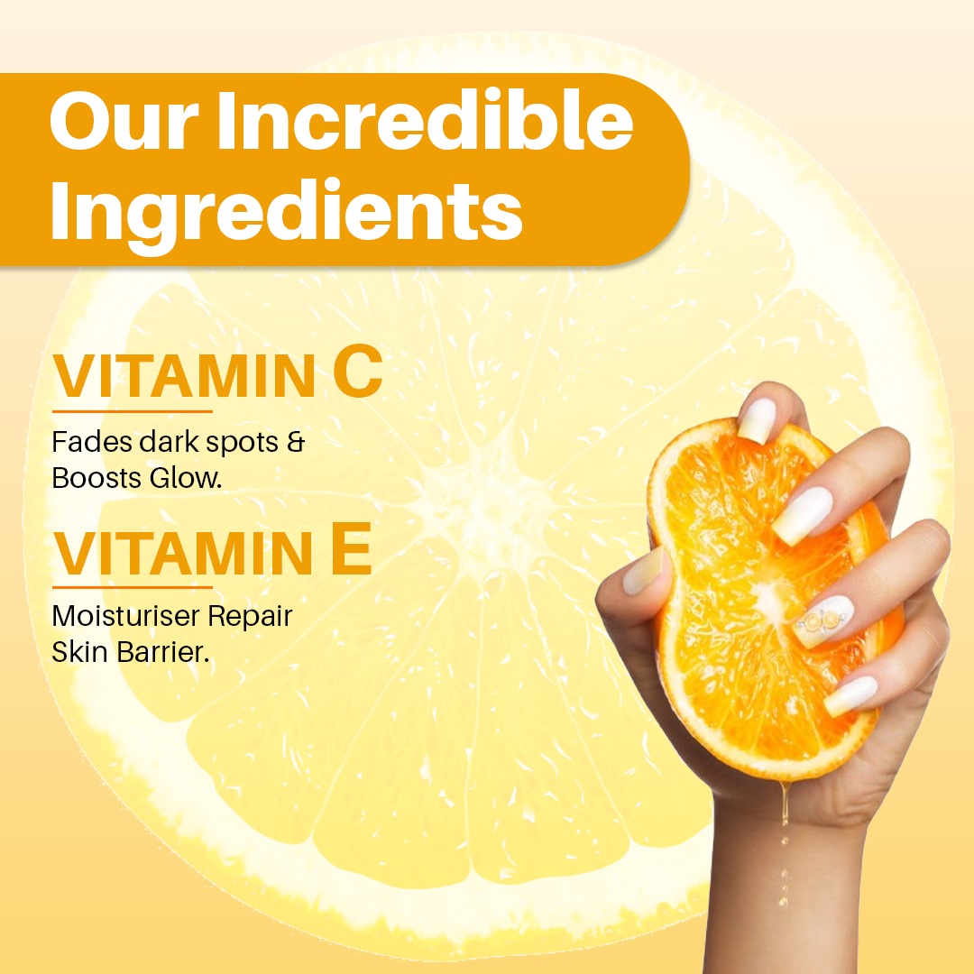 vitamin c+E face wash ingredients